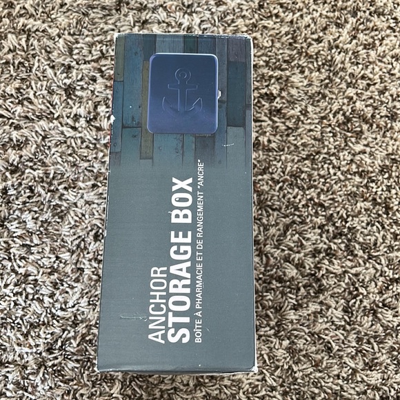 Kikkerland anchor box blue latching new in box - Picture 7 of 8